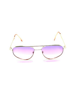 Classic Chic Purple Gradient UV Lens Gold Aviator Women's Fashion Sunglasses